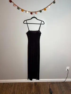 Y2K Rampage purple velvet glittery formal prom dress thumbnail 4