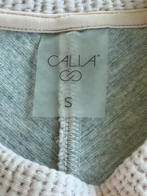 CALIA by Carrie Underwood textured crewneck blush pink lounge cozy sweatshirt S thumbnail 6