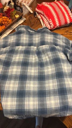 Natural Reflections Flannel Plaid Shirt Button Down thumbnail 2