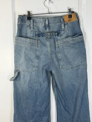 We The Free Free People Women's High-Rise Wide Leg Carpenter Jeans thumbnail 5