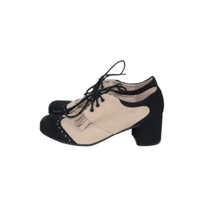 All Black by Anthropologie Womens Oxford Heel Shoes -‎ Lace Up, Tassel Detail thumbnail 6