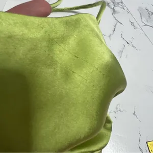 NWT OPT lime satin strappy dress‎ Sz XS thumbnail 5