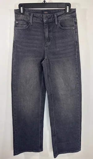 Quince Black Organic Cotton Tencel Straight Leg Jeans Womens Size 26 Faded Denim thumbnail 1