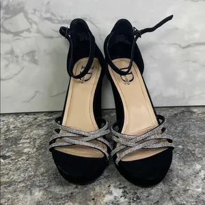 I.D. Required With Rhinestone Accents Black Size 6.5 thumbnail 2