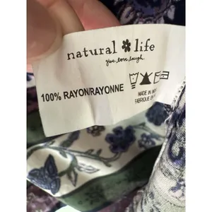 NWT Natural Life Dara Blue Floral Mini Dress Size Small thumbnail 7