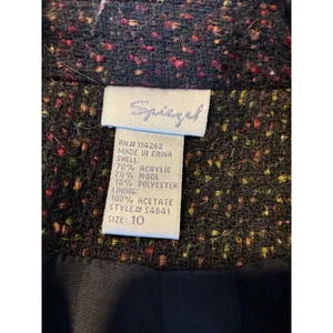 Spiegel Wool Blend Tweed Coat Jacket Double Breasted Size 10‎ thumbnail 4