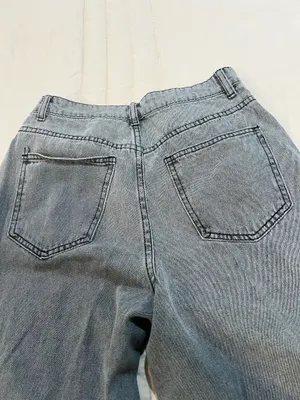 Light Wash Wide Leg Denim Pants thumbnail 6