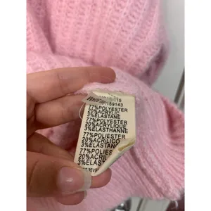 FRNCH Mock Neck LIGHT PINK‎ ribbed Sweater size S/M NWT $94 thumbnail 5