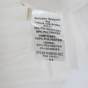 Naked Wardrobe The Statement White Sequin Lace Ruffle Mini Skirt M thumbnail 5