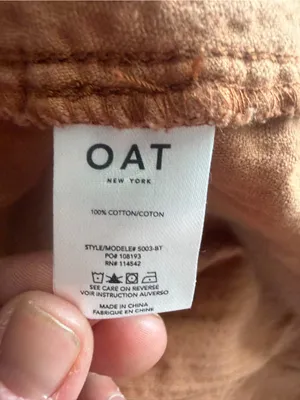 OAT Corduroy Button Front Granola Girl Boho Midi Dress Medium. Tie Wais thumbnail 8