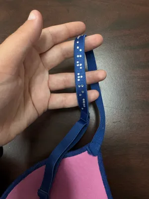PINK Victoria’s Secret Wear Everywhere Push-Up Bra with Rhinestone Straps 32B thumbnail 6