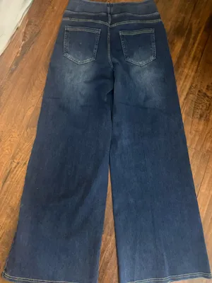 HALARA Dark Blue Wide-Leg Women’s Pull Up Jeans Medium thumbnail 2