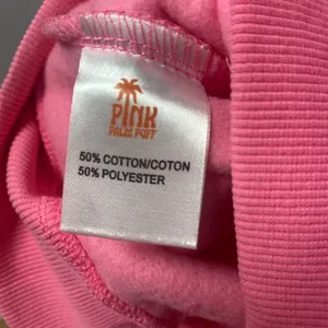 Pink Palm Puff Hoodie Sweatshirt Hawaii Hibiscus Women's Pink Size Small thumbnail 6