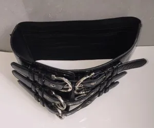 Black Waist Belt with Straps thumbnail 4