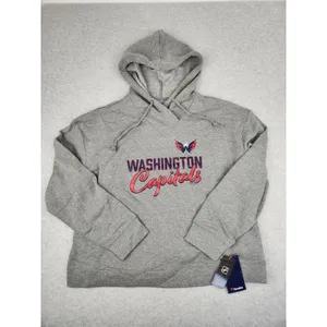 Fanatics Women's‎ XL Washington Capitals Hockey Script Pullover HoodieSweatshirt NHL thumbnail 2