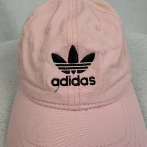 Adidas Trefoil Logo‎ Pink Cotton Baseball Cap Adjustable Strap Streetwear Casual thumbnail 2