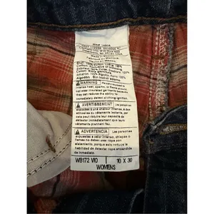 Carhartt straight leg Jeans Flannel lined Denim Jeans.‎ Size 10 X 30 thumbnail 4