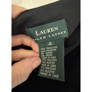 Lauren Ralph Lauren Black One Shoulder Midi Dress‎ Size 4 Formal Evening thumbnail 3