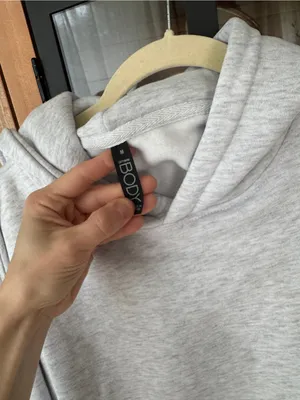 Cotton ON Plush Premium Graphic Hoodie cloudy grey marle heritage wellness club thumbnail 6