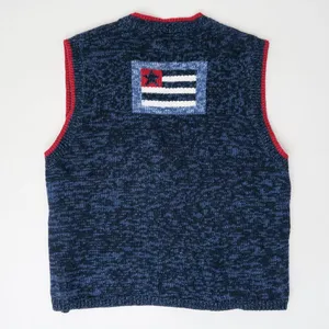 Vintage Y2K Christopher & Banks American Flag Sweater Vest thumbnail 3