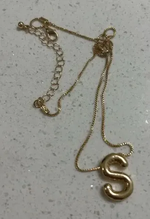 Boutique 1pc Bubble Ladies Pendant Initial Letter Gold Necklace thumbnail 1