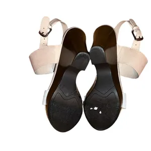 Franco Sarto Tan and Silver Sandals Shoes Size 7.5 M thumbnail 5