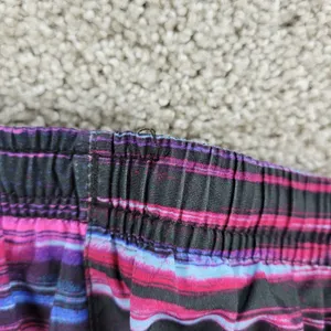 Nike Dri Fit Womens Tiempo Running Shorts L Black Pink Purple Stripes Athletic thumbnail 7