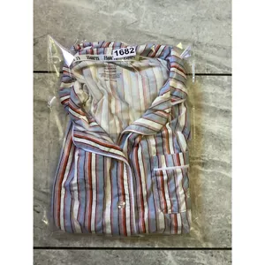 Born Womens Pajama Top Small Blue Orange Striped Button Down Short Sleeve Sleep thumbnail 7
