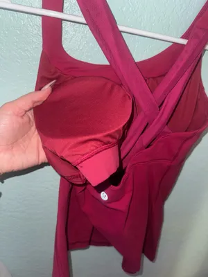 Maroon Lululemon Tank Top thumbnail 4