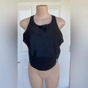 Nike Women's Black Crop Top thumbnail 2