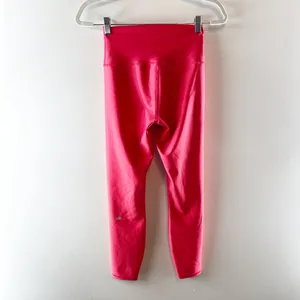Alo Airlift High Rise 7/8 Leggings Pants Lipstick Red Pink Small thumbnail 4