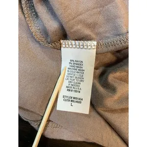 Lock & Love Neutral Long Maxi Skirt Size Large Pull On Elastic Waistband Minimal thumbnail 5