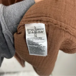 Old Navy Brown Gauzy Cotton Button Peasant Top Size L thumbnail 8