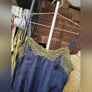 Free People #137- Intimately Aries Rising Lace Mini Slip Dress In Navy NWOT thumbnail 8