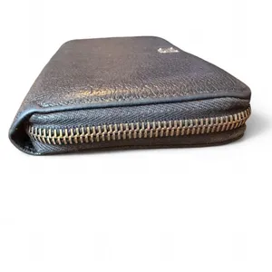 Dolce & Gabbana Black Leather Zip Around Long Wallet Italy D&G Read Description thumbnail 4