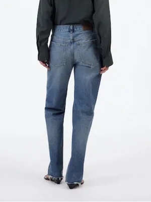 NWT Madewell The Dean Easy Straight Jean Petite Monessen Wash Rigid Size 27 P thumbnail 3