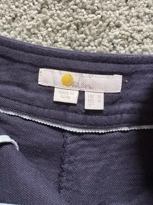 Boden Dark Blue Navy Shorts Womens Size 4 High Rise Preppy Classic thumbnail 7