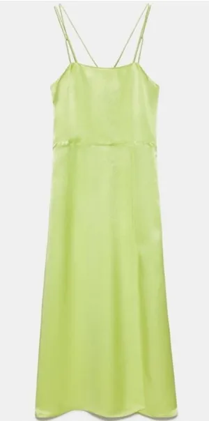 Zara Satin Midi dress  thumbnail 1