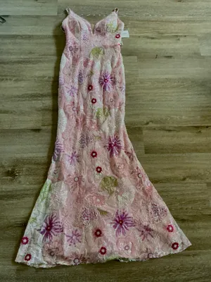 Pink Floral Sequin Prom/Pageant gown thumbnail 1