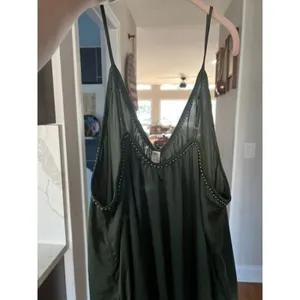 Rachel Hollis Ltd. Peasant‎ Dress with Beading Detail green XL thumbnail 3