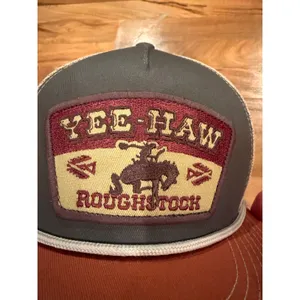 Yee Haw Roughstock Outdoor Cap Trucker Hat Rodeo Western Country blue Cowgirl‎ thumbnail 6