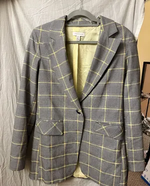 Topshop Plaid Blazer thumbnail 1