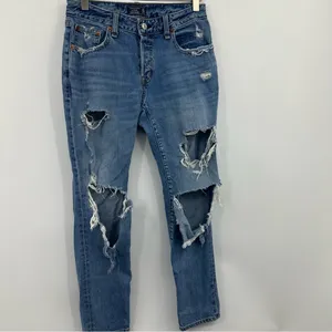 Abercrombie And Fitch Ames Low Rise Slim Boyfriend Jeans Size 00 thumbnail 3