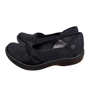 Bzees Paris Womens 7M Black Shimmer Slip On Flats Machine Washable Comfort thumbnail 9