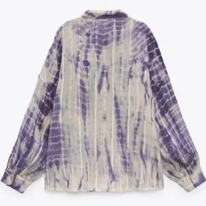ZARA Tie-Dye Button Down Top thumbnail 2