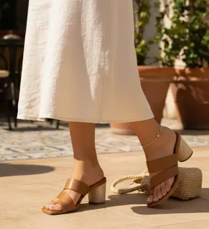 Kaanas Topaz Toe Ring Strappy Heel Sandal Size 6 NWOT Summer Vacation thumbnail 1