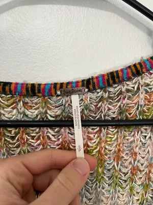Free People Highland V Sweater- Size Small thumbnail 7