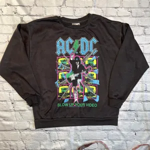 AC/DC Sweatshirt Medium Unisex Rock Music Blow Up Your Video thumbnail 1