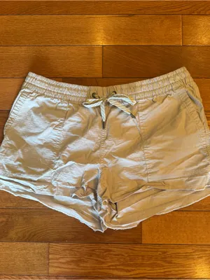 Vuori Vintage Ripstop Drawstring Shorts Khaki Tan Size L EUC thumbnail 2