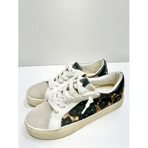 Steve Madden Fashion Sneakers Leopard Print‎ Star Suede Multi Color Size 5 thumbnail 3